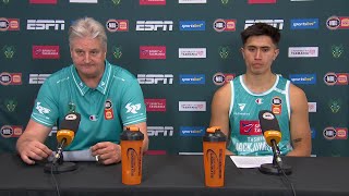 Scott Roth and Reuben Te Rangi press conference vs Cairns Taipans - Round 20, NBL25