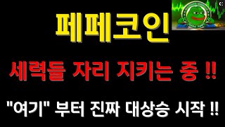 [페페(PEPE) 코인] 🔥세력들 자리 지키는 중 !!🔥 \