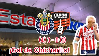 Chivas gana al Cibao | jugaron horrible | goles de Beltrán, Chicharito y hormiga | Concachampions