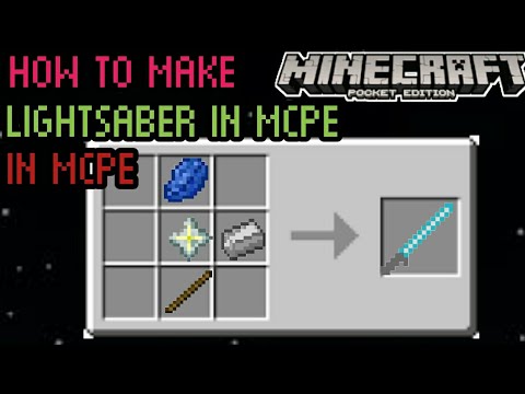 MCPE : How to make a LIGHTSABER in MCPE MCPE : How to make a LIGHTSABER in MCPE