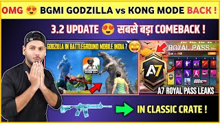 OMG 🔴 Bgmi Godzilla Mode Back | A7 Royal Pass | M4 Glacier in Bgmi | Bgmi / Pubg 3.2 Update
