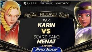 56K (Karin) vs. SZ Hori Sako (Menat) - Pools - Final Round 2018 - SFV - CPT 2018