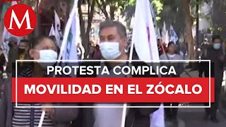 Manifestantes bloquean circuito de la constitución