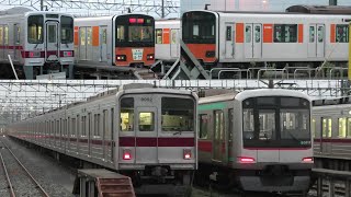 【東武9000系9050型9152F入区・東武50000系50050型51066F入場・秋の交通安全運動HM掲出開始】ミクリ偵察20200918【4K】