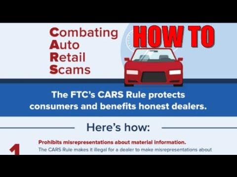 Car Buying Guide - How To Use The FTC CARS RULE For Combating Auto ...