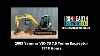 2003 Yanmar VIO75 7.5 Tonne Excavator