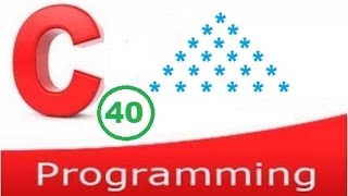 c programming video tutorial - pattern printing 10