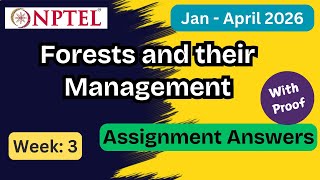 NPTEL Forests and their Management Week 3 Assignment Answers With Explanation | JanāApr 2026