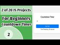 Countdown Timer Tutorial | HTML, CSS and JavaScript