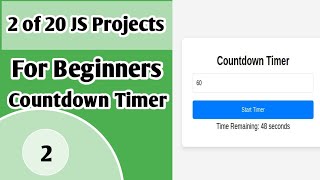 Countdown Timer Tutorial | HTML, CSS and JavaScript
