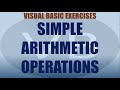 Arithmetic Operation Exercise in Visual Basic  | Visual Basic Tutorial Series | Complete Beginners