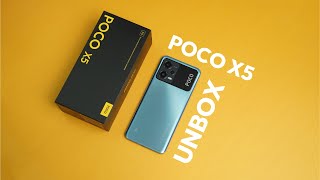 Xiaomi POCO X5 5G Unboxing + First Boot Up (Blue)