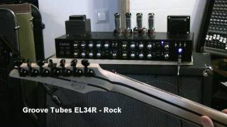 Carvin V3 power tube comparison EL34, E34L, 6L6GC.