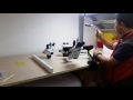 Lucky zoom Clamp Stand Trinocular Microscope Installation