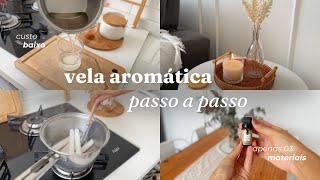 PASSO A PASSO VELAS PERFUMADAS: como fazer VELA com cheiro de BAUNILHA? DIY 🕯️