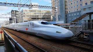 N700系 S9編成 さくら547号鹿児島中央行が博多駅15番線に入線するシーン