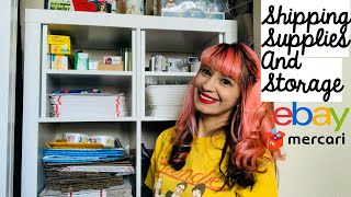 How I Organize My Shipping Supplies With Limited Space!