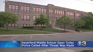 Haverford Middle School Open Thursday After Police Called After Threat Made