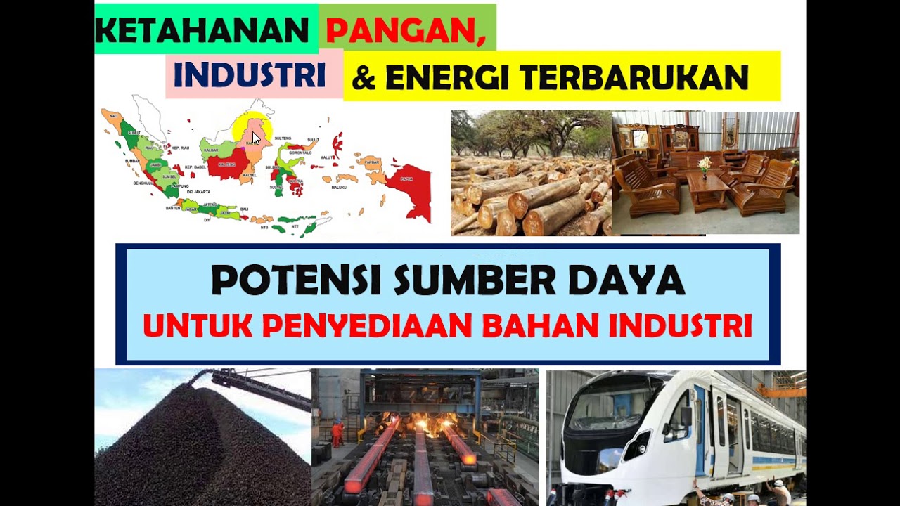 Geo XI. 20. Potensi Sumber Daya Untuk Penyediaan Bahan Industri. - YouTube