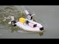 How to Make an Electric Motor Boat using Thermocol and DC motor