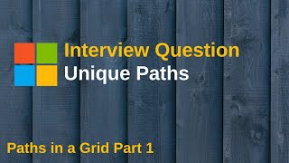 LeetCode 62. Unique Paths | Paths in a Grid Part 1 | Dynamic Programming | C#