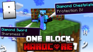 Minecraft ONE BLOCK SKYBLOCK, but it's HARDCORE! (#8)