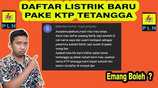 DAFTAR LISTRIK PAKE KTP TETANGGA 🤔