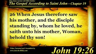 The Gospel of John Chapter 19 - Bible Book #43 - The Holy Bible KJV Read Along Audio/Video/Text