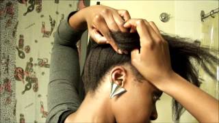 Easy 'Posh' Updo -Flip 'n' Pin Tutorial: Natural hair 4c