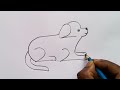 how to draw dog drawing easy step by step@Kids Drawing Talent