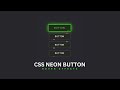 CSS  Neon Button Hover Effects | HTML CSS Tutorial