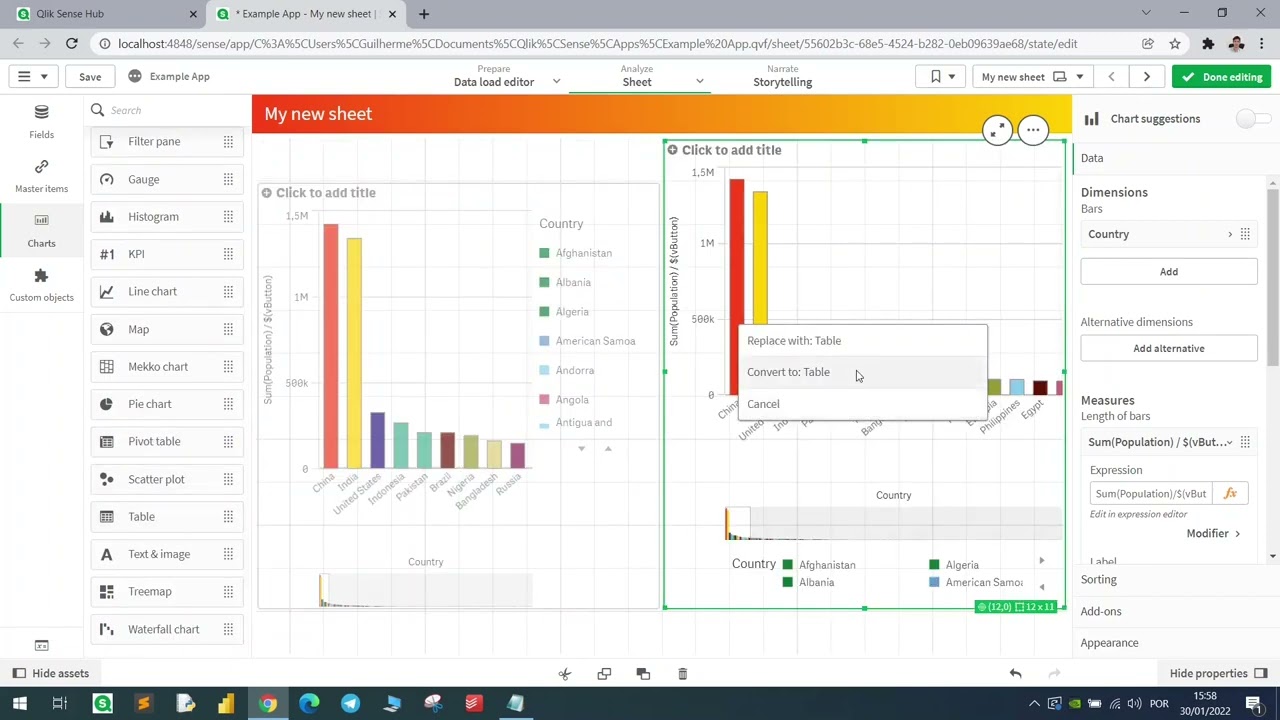 Qlik Tips To Customize Your Dashboard - 1 | Colors And Variables - YouTube