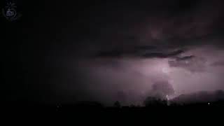 ⚡ Rolling Thunder Sleep Ambience with Clear Relaxing Sounds of Lightning and Rain Falling on Leaves