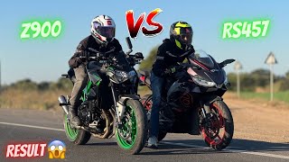 Kawasaki Z900 vs Aprilia RS457 Drag Race 😱 | Unexpected Result 🥵|