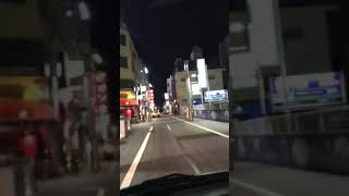 日曜日3時頃の都町をはしる　大分市　大分県