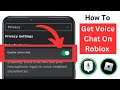 How To Get Voice Chat On Roblox (2024) | Enable Voice Chat in Roblox