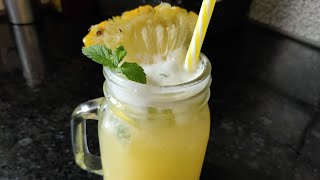 Pineapple mojito | fresh pineapple mojito | pineapple mojito recipe | how to make pineapple mojito