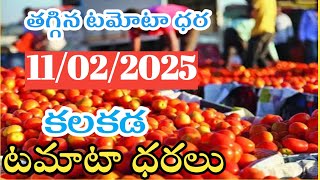 కలకడ 🍅మార్కెట్ 🍅ఈరోజు టమోటా ధరలు /11/02/25/Today Tomato Market price in Rate#tomato