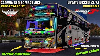 UPDATE‼️KODENAME BUSSID V3.7.1 SADEWA SHD ROMBAK JB3+ MODUL STROBO TUMPUK RGB WAVE \u0026 LAMPU KOLONG