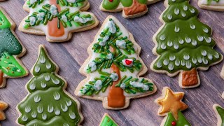 Galletas navideñas con glaseado sin huevo