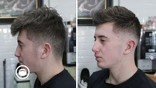 Expert Barber Shows How to Get a Skin Fade Pompadour Haircut