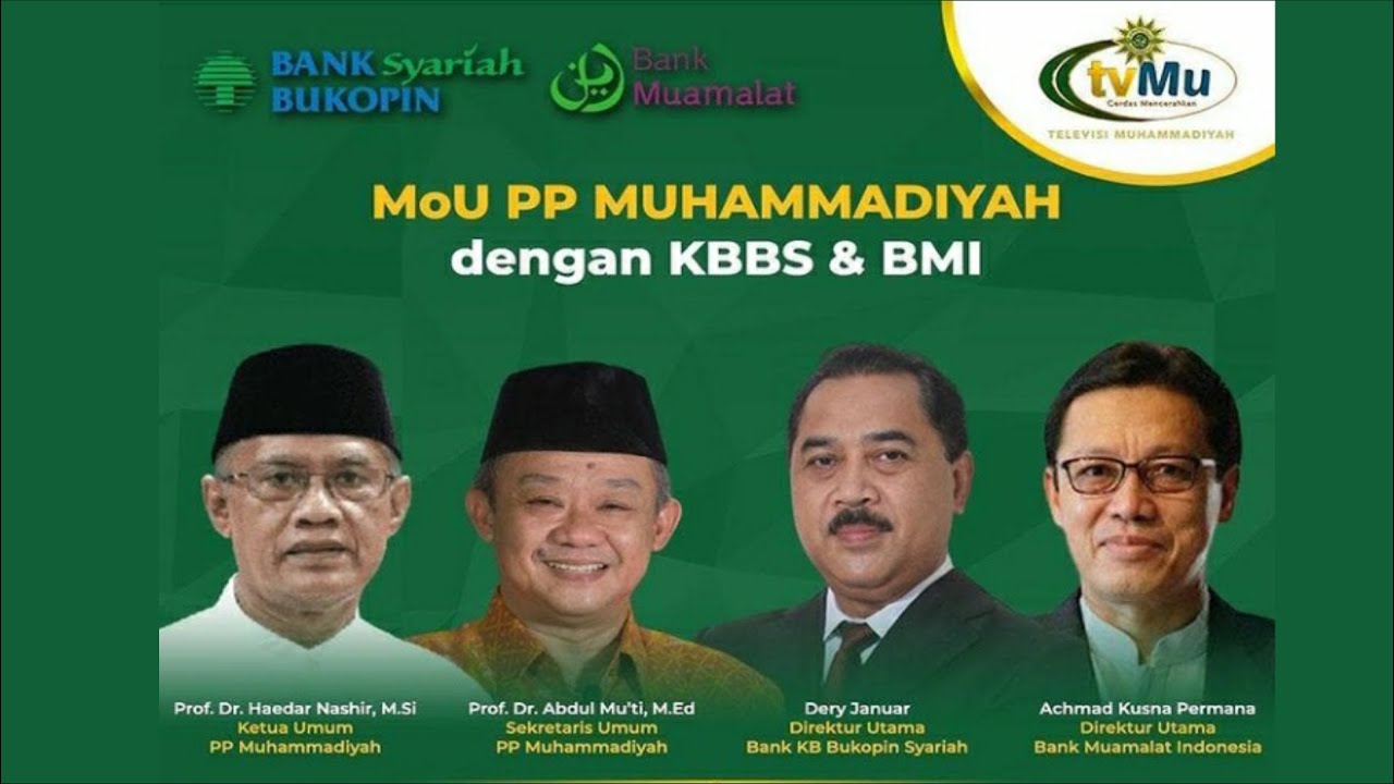 MoU PP Muhammadiyah Dengan BSB Dan BMI - YouTube