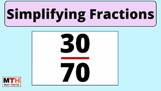 How to simplify the fraction 30/70 | 30/70 Simplified