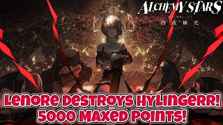 Lenore Destroys Hylingerr! 5000 Maxed Points Deadly Omens Day 2! [Alchemy Stars]