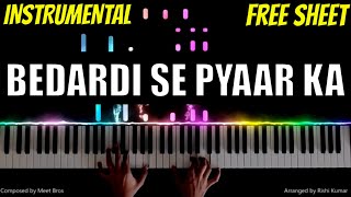 Bedardi Se Pyaar Ka Piano Instrumental | Karaoke | Tutorial | Ringtone | Hindi Song Keyboard