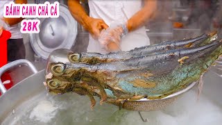 Noodles soup with fishcake $1.21 (Bánh Canh Chả Cá) | Saigon street food, Vietnam