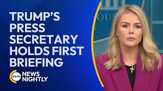 Trump’s New Press Secretary Holds First Briefing | EWTN News Nightly