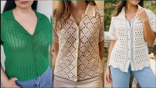 Gorgeous and Elegant crochet handknit vest jacket pattern designs ideas for women 2025