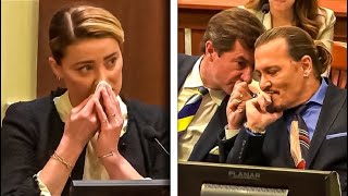 Johnny Depp Laughs As Amber Heard Attempts To Cry During Testimony