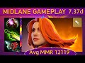 ⭐ 7.37d Lina |K+A-D - 26 KP - 74%| Mid Gameplay - Dota 2 Top MMR